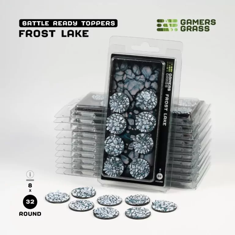 Gamers Grass: Frost Lake - Round 32mm (x8) - tantis.pl