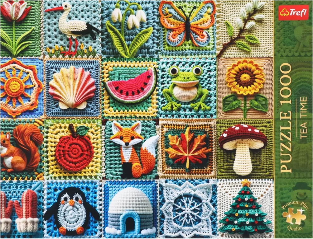 Puzzle 1000 Tea Time: Szydełkowanie TREFL - tantis.pl