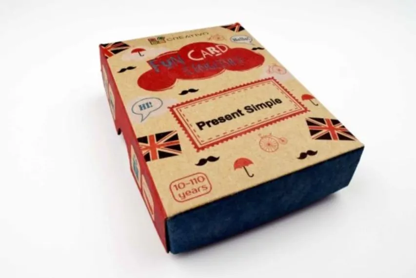 CREATIVO. Fun Card English Present Simple - tantis.pl