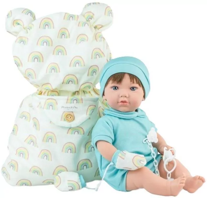 Lalka hiszpańska Teo Nana ze śpiworkiem 45cm - tantis.pl