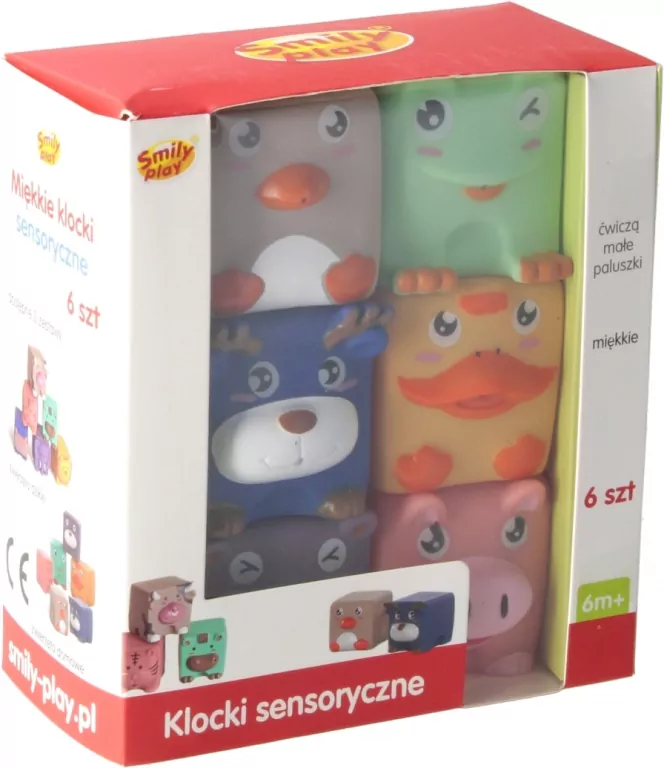 Miękkie klocki sensoryczne 6 elementów - tantis.pl