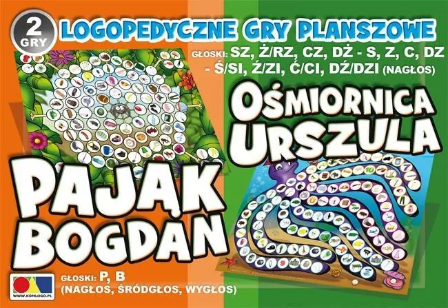 Ośmiornica Urszula/Pająk Bogdan. 2 gry - tantis.pl