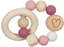 Gryzak dla dzieci Grzechotka. Serce Róż