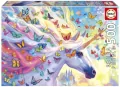 Puzzle 500 Jednorożec i kolorowe motyle - tantis.pl