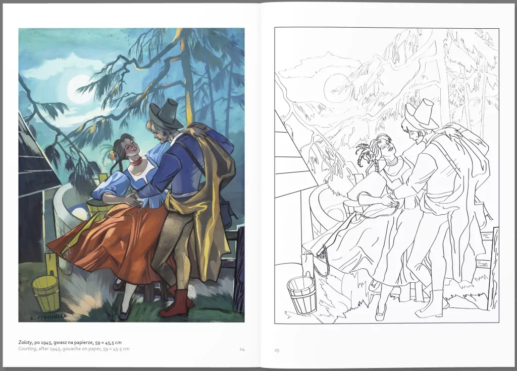 Zofia Stryjeńska. Zeszyt do kolorowania - tantis.pl