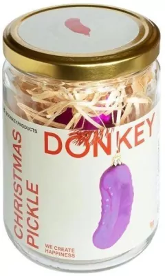 Bombka choinkowa - Christmas Pickle różowa