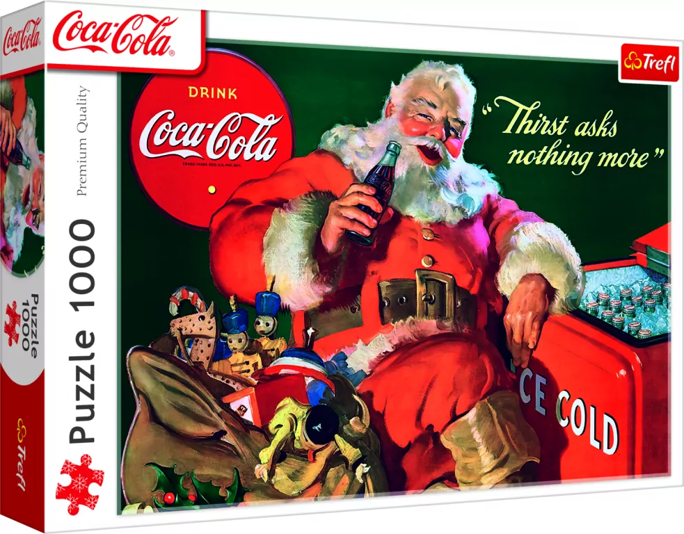 Puzzle 1000 Coca-Cola: Prezenty od Mikołaja TREFL - tantis.pl