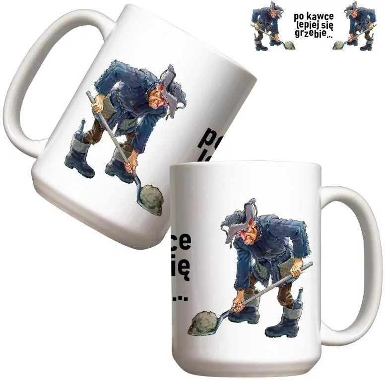 Kubek - Po kawce lepiej się grzebie 440ml - tantis.pl