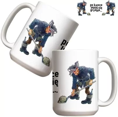 Kubek - Po kawce lepiej się grzebie 440ml