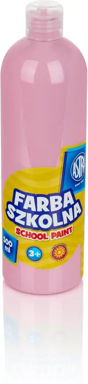 Astra. Farba szkolna różowa jasna 500ml - tantis.pl