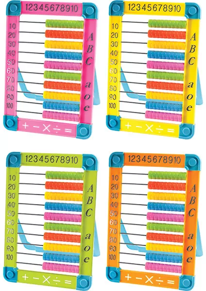 Liczydło plastikowe 10-rzędowe Fun & Joy, mix - tantis.pl