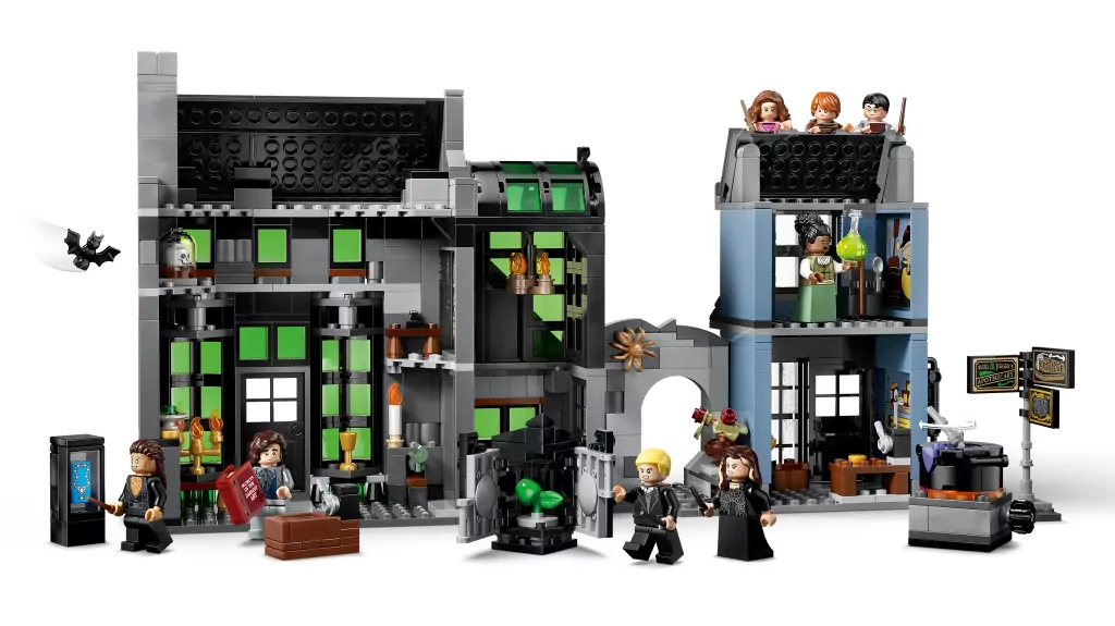 LEGO® Magiczne sklepy na ulicy Śmiertelnego Nokturnu 76471 - tantis.pl