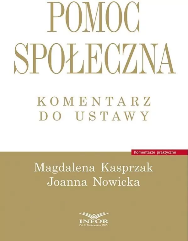 Pomoc społeczna. Komentarz do ustawy - tantis.pl