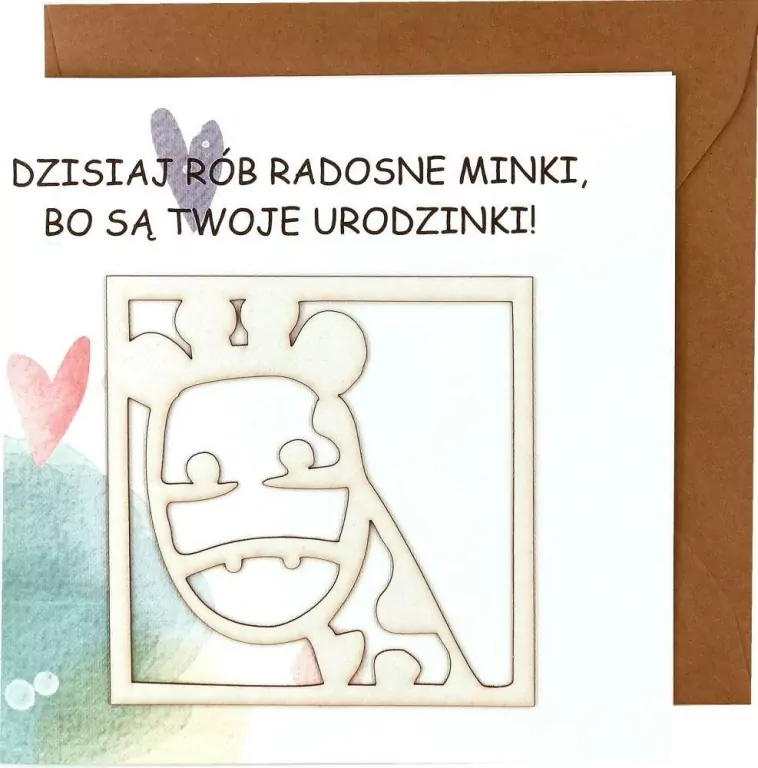 Karnet okolicznościowy. Urodziny. Naem - tantis.pl