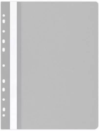 Skoroszyt A4 PP wpinany szary - tantis.pl