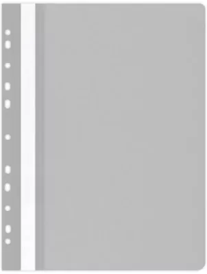 Skoroszyt A4 PP wpinany szary