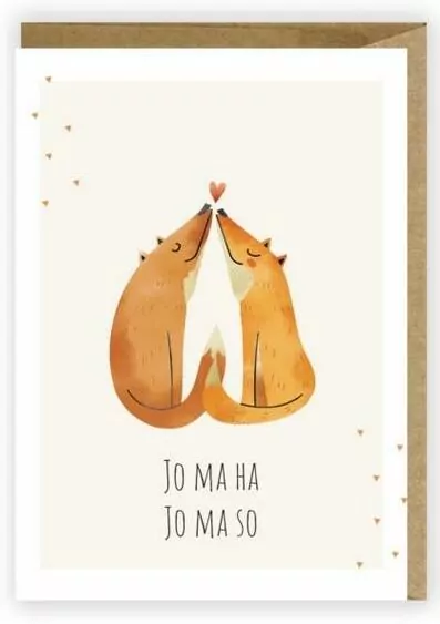 Kartka okolicznościowa Liski, Jo Ma Ha - tantis.pl
