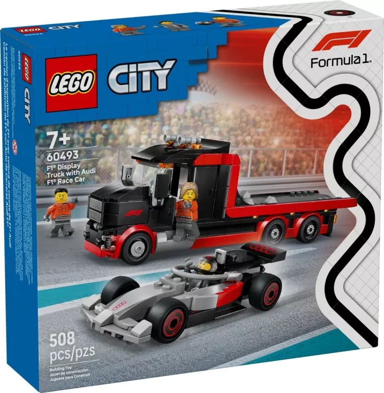 LEGO® Ciężarówka F1® z bolidem Audi F1® 60493 - tantis.pl