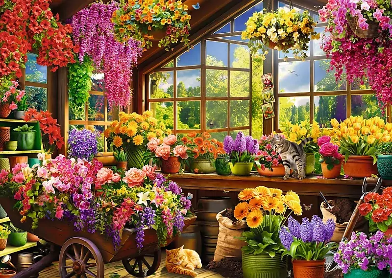 Trefl. Puzzle 1000 Przygotowania do wiosny - tantis.pl