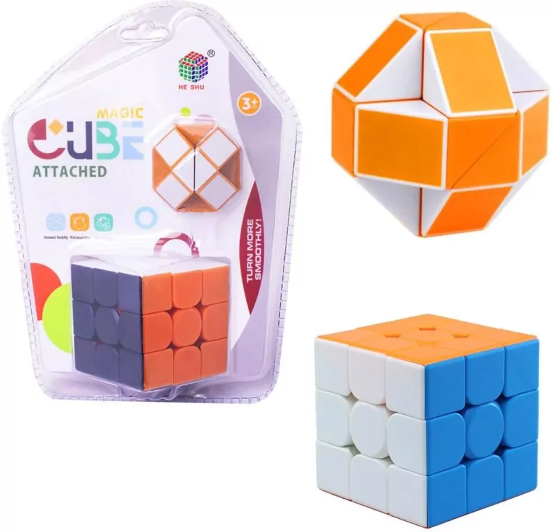 Kostka magiczna + wąż układanka logiczna - tantis.pl