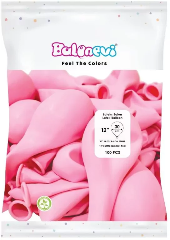 Balony lateksowe Pastel różowe 30cm - tantis.pl