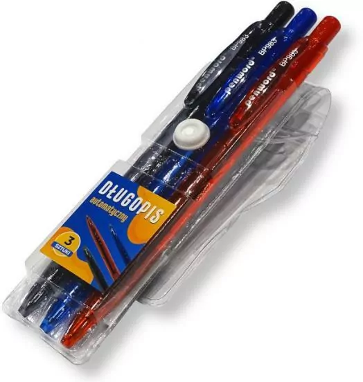 Długopis ze sprężynką 3 kolory - tantis.pl