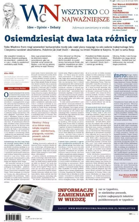 Wszystko, co Najważniejsze nr 40 - tantis.pl