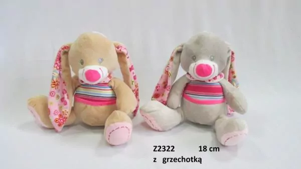 Zając 2 kol. z grzechotką 140548 cena za 1 szt - tantis.pl