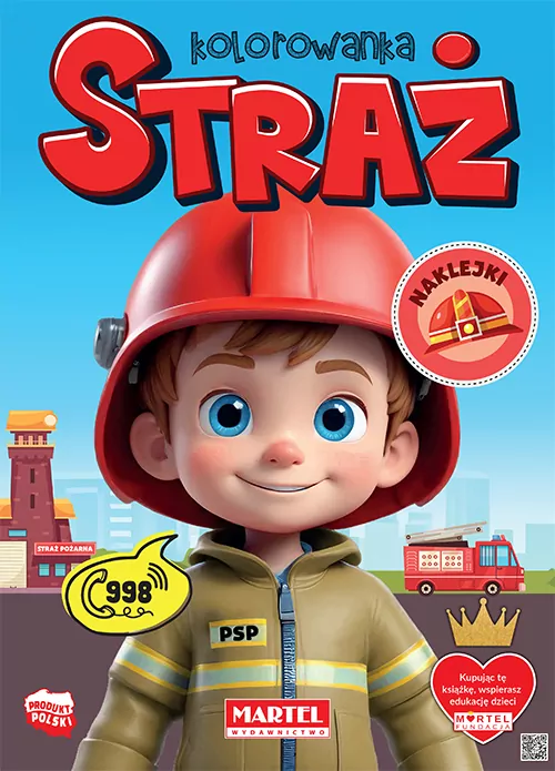 Kolorowanka Straż z naklejkami - tantis.pl