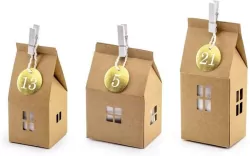 Kalendarz adwentowy. Domki