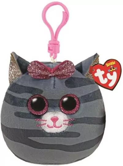 Beanie Boos Kiki - szary kot 8,5 cm brelok - tantis.pl