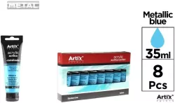 Farba akrylowa niebieska metaliczna 35ml