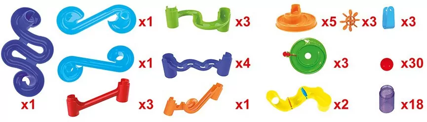 Tor kuleczkowy. 78 elementów. Genialny dzieciak - tantis.pl