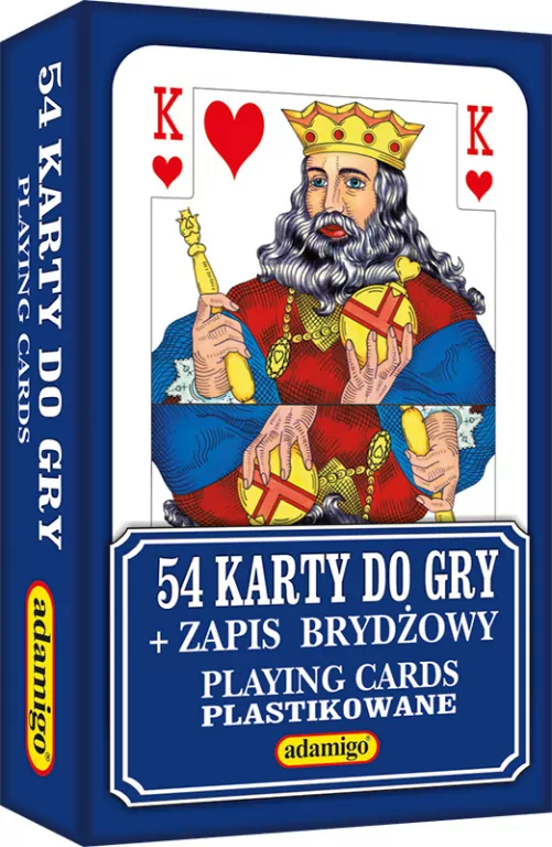 54 karty do gry + zapis brydżowy - tantis.pl
