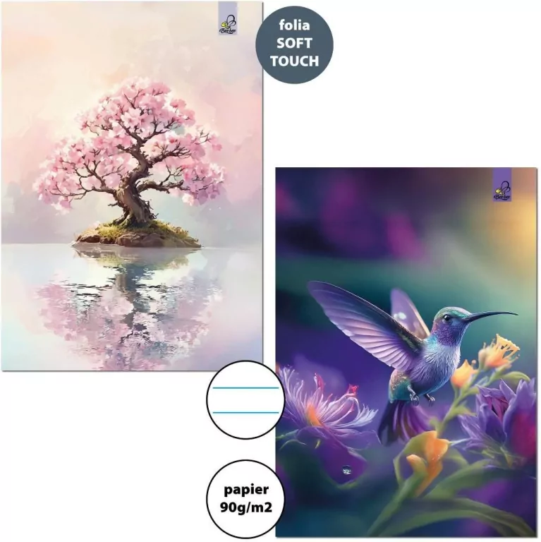 Zeszyt A4/32K linia 90g Sakura Koliber - tantis.pl