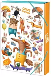 Teczka A4 4cm Crazy Animals