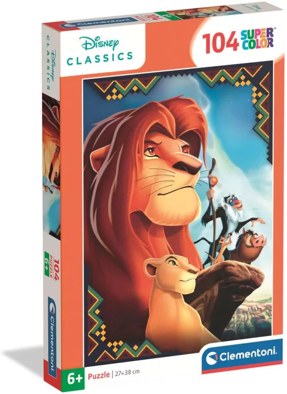 Puzzle 104 Super Color The Lion King - tantis.pl