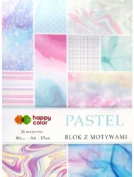Blok z motywami Pastel A4/15K 80g