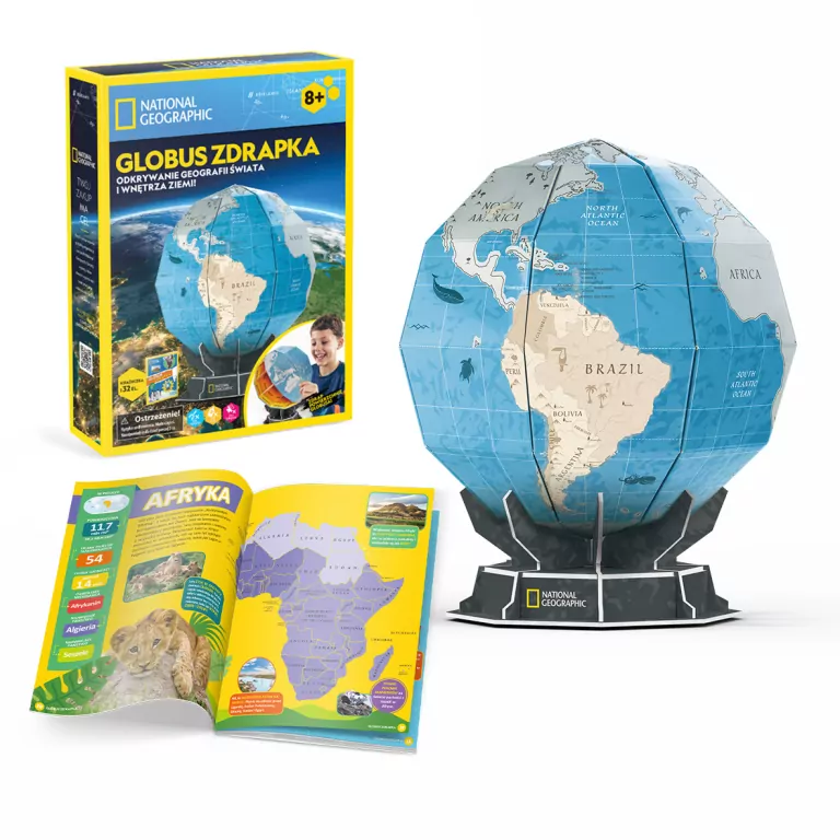 Cubic Fun. Puzzle 3D. National Geographic. Globus - tantis.pl