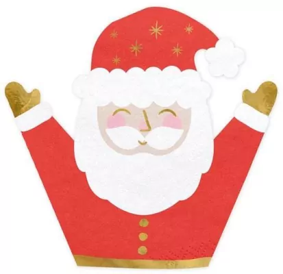 Serwetki Mikołaj 16x15cm