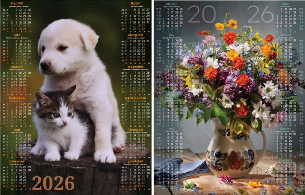 Kalendarz 2027 plakatowy MIX - tantis.pl