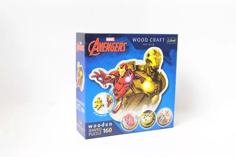 Puzzle drewniane 160. Odważny Iron Man. 20183 - tantis.pl