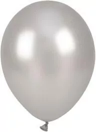Balony metalizowane srebrne 25cm - tantis.pl