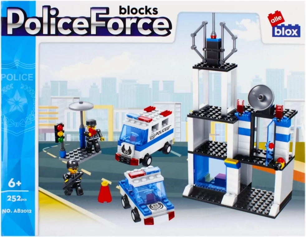 Klocki konstrukcyjne. Police Force. 252 elementy - tantis.pl