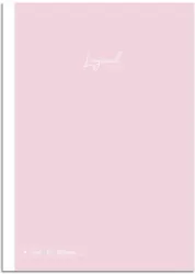 Notatnik z naklejkami B5 linia 7mm różowy