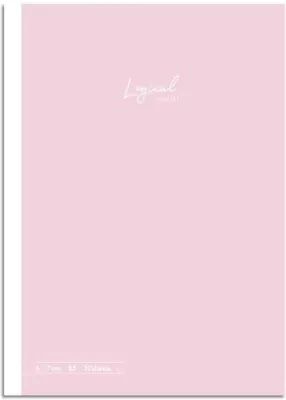 Notatnik z naklejkami B5 linia 7mm różowy