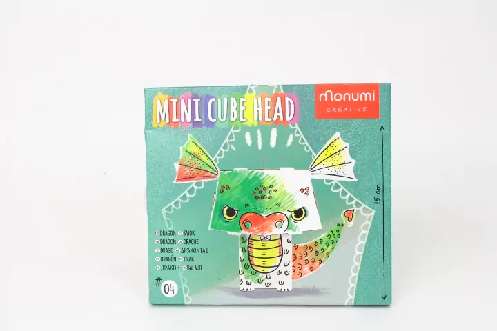 Smok. Złóż i pokoloruj. Cube head - tantis.pl