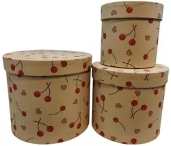 Pudełko Flower Box wiśniowy ROZETTE