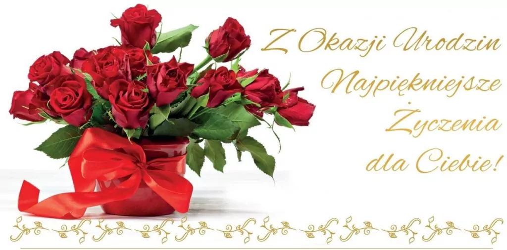 Karnet Flowers Urodziny wzór nr 8 - tantis.pl