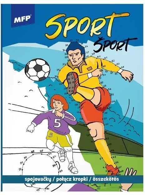 Kolorowanka - połącz kropki. Sport - tantis.pl